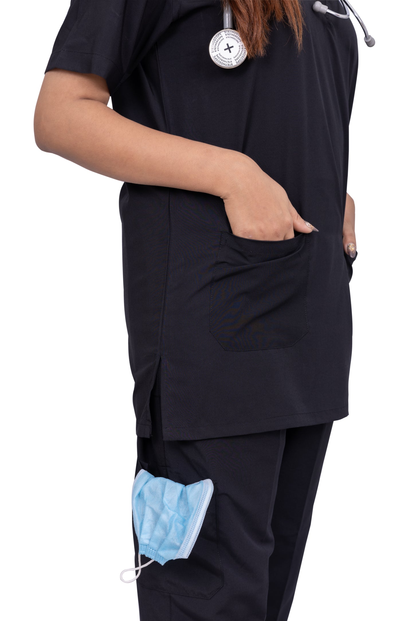 RELAX FIT SCRUB WOMEN (BLACK)