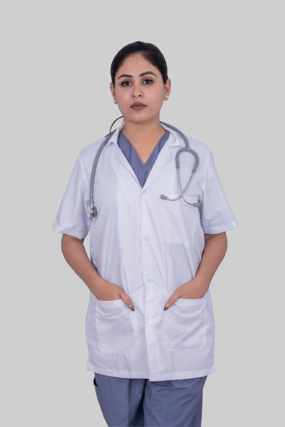 LABCOAT HALF SLEEVE  (WOMEN)