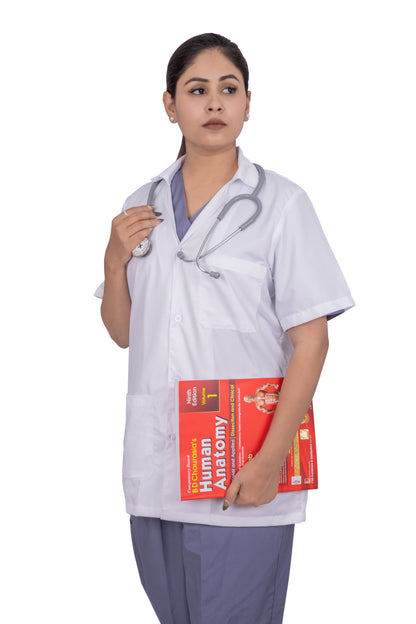 LABCOAT HALF SLEEVE  (WOMEN)