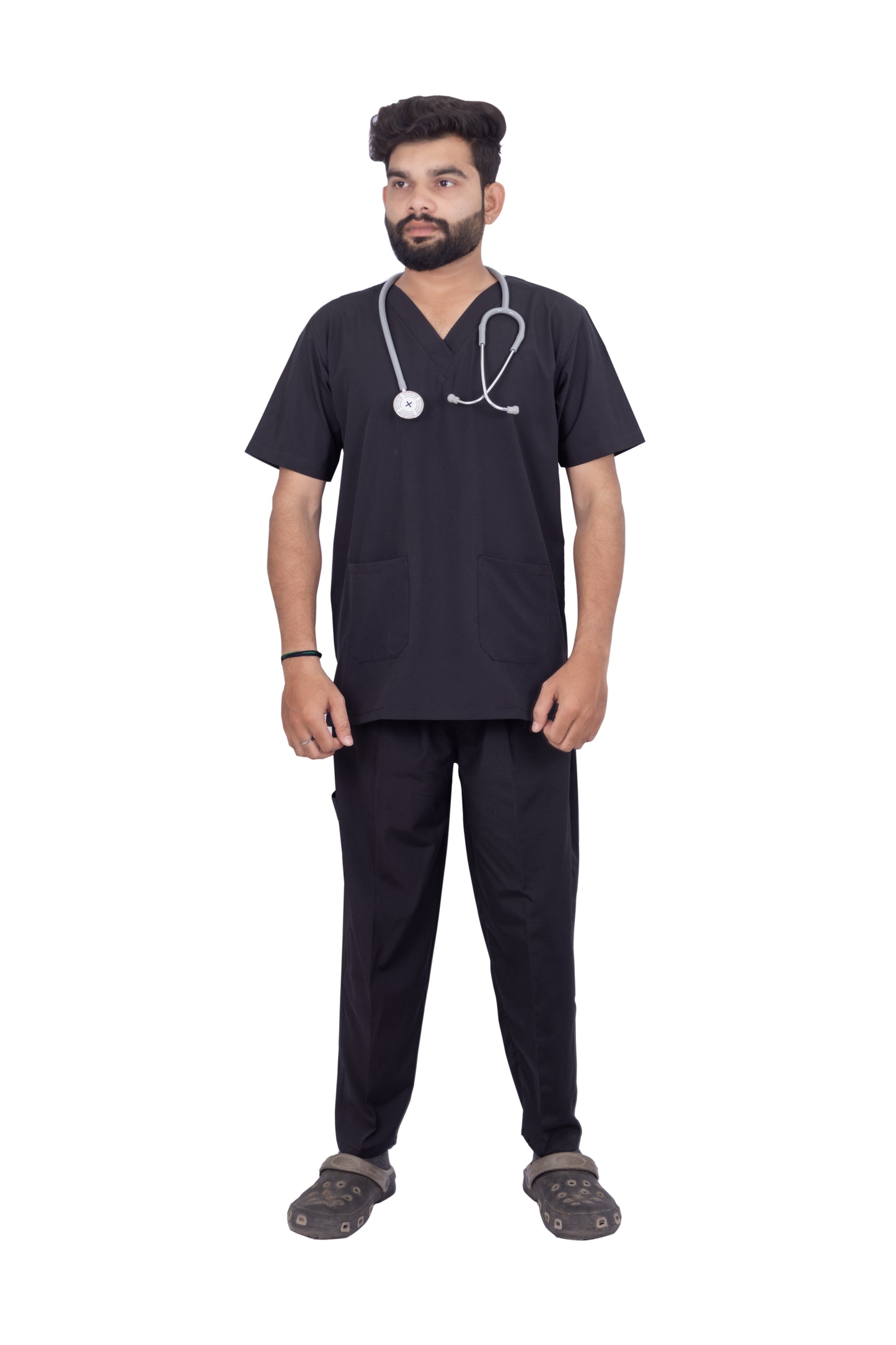 RELAX FIT SCRUB MEN (BLACK)