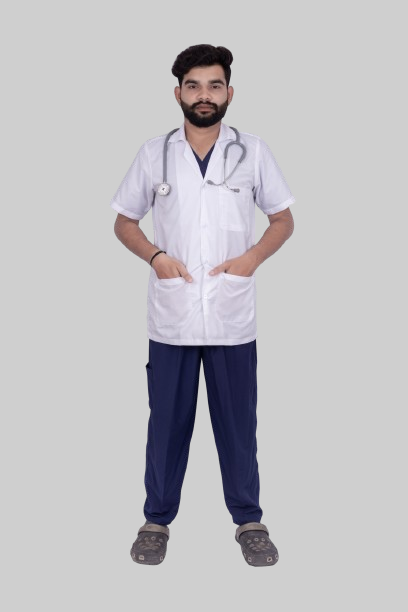 LABCOAT HALF SLEEVE  (MEN)