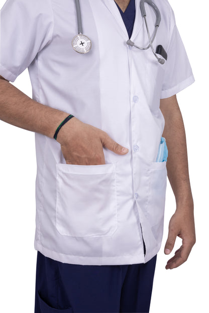 LABCOAT HALF SLEEVE  (MEN)